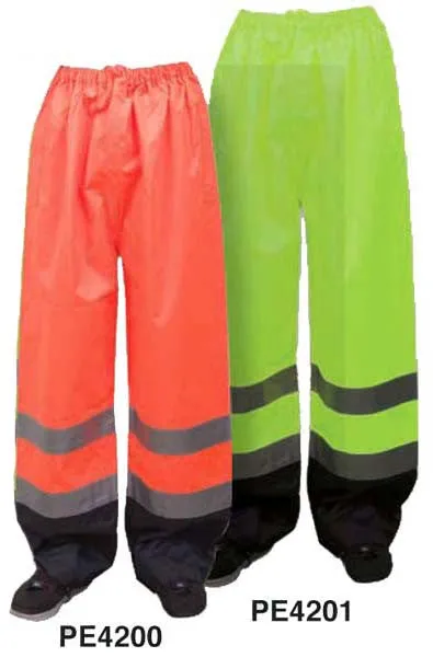 ANSI E-Class Ice Cool Waterproof Pants Lime Color Size XX-large