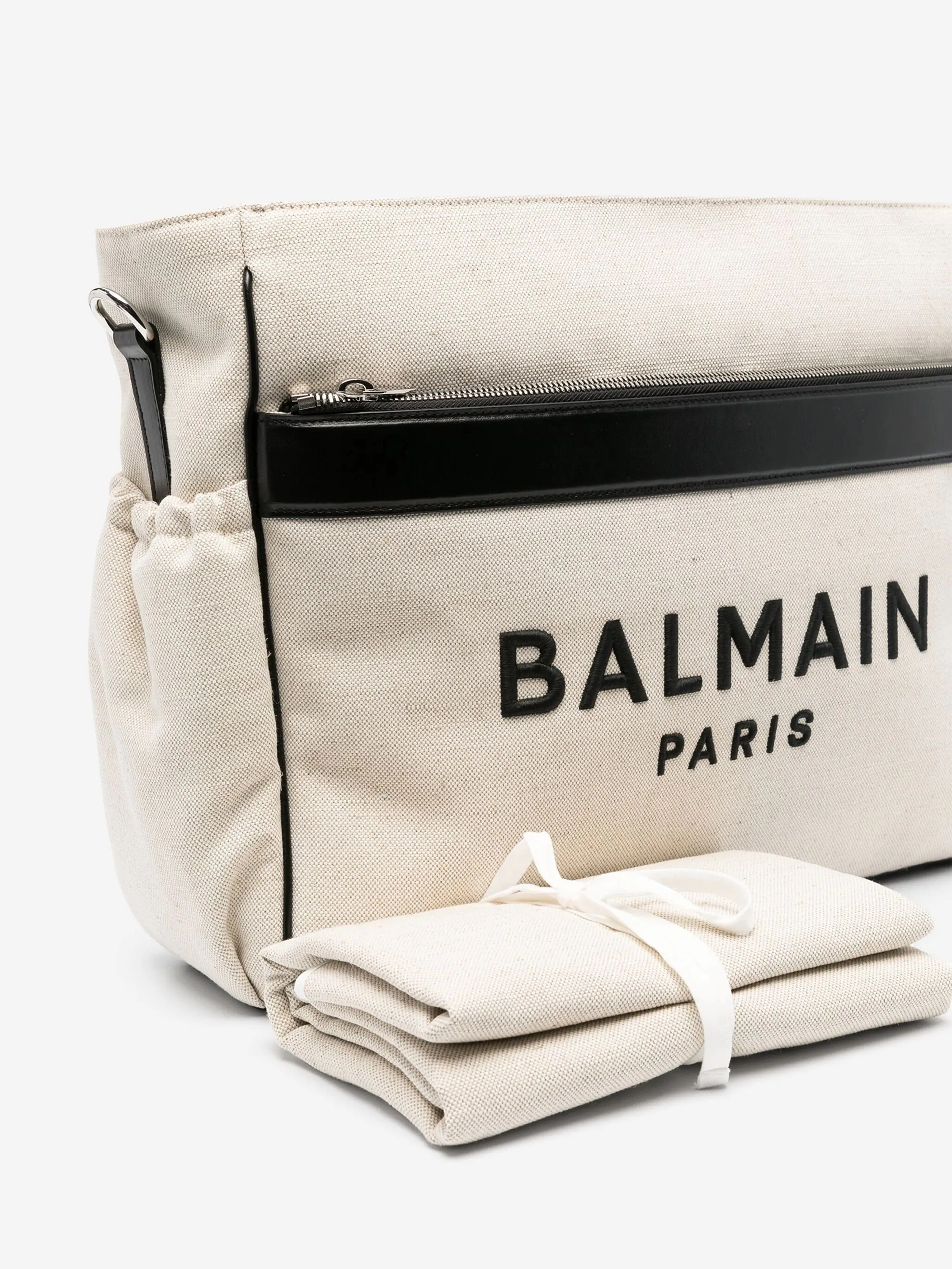 Balmain Baby Logo Changing Bag in White (40cm)