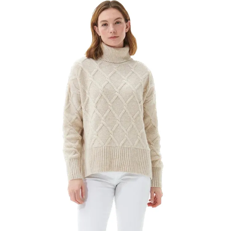 Barbour Ladies Perch Knit Jumper - Oatmeal