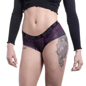 Battle Briefs Women's Purple 3D Cube