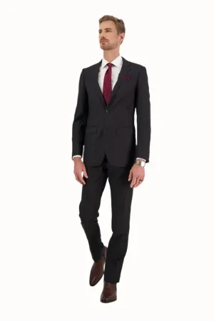 Big Mens Savile Row Abram Charcoal Wool Suit Set