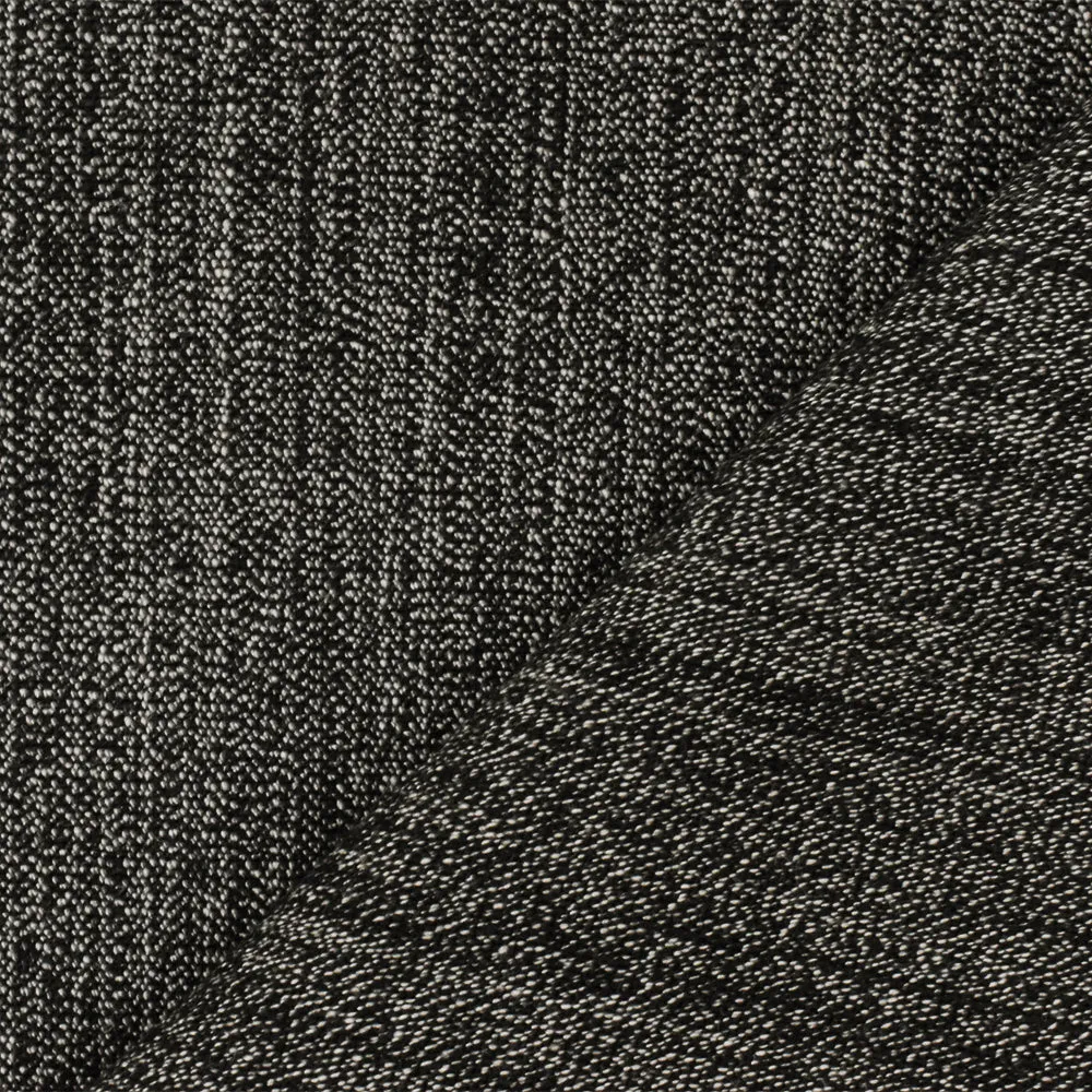 Black-White-Beige Texture Stretch Poly Blend Suiting Woven Fabric