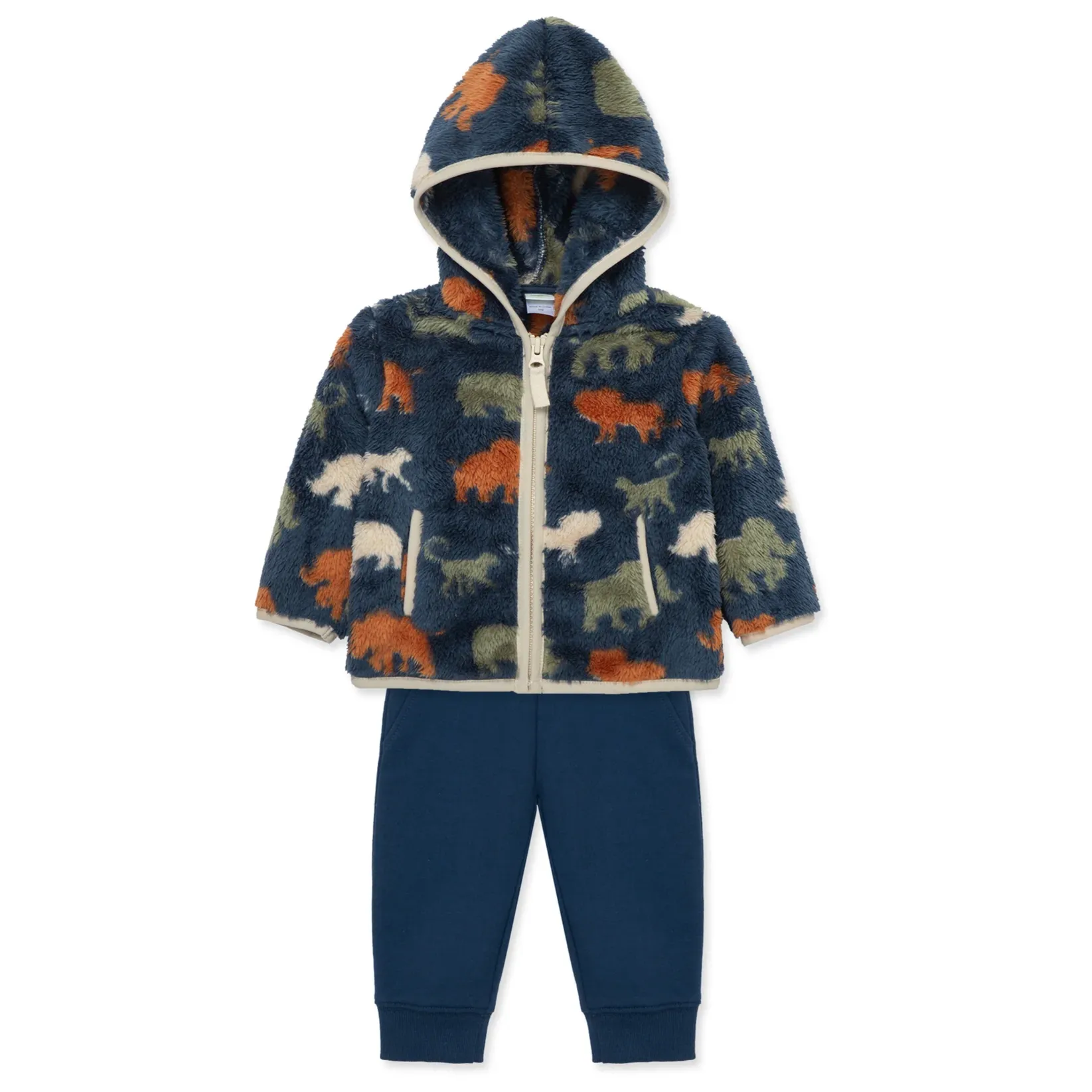 Blue Safari Sherpa Set (Toddler)