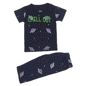 Boys Knitted Nightwear Chill Out-NAVY