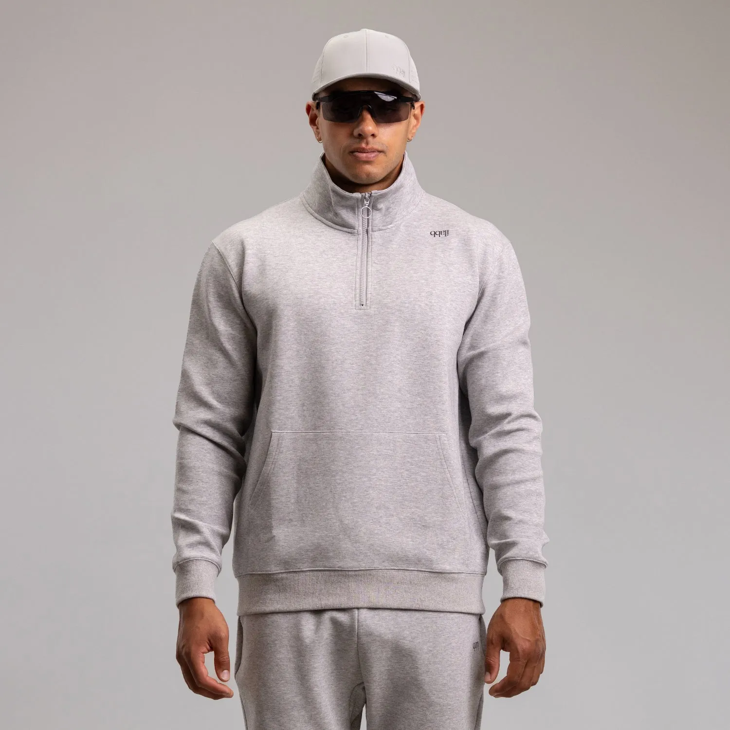 Brake Quarter Zip Unisex SILVER MARLE