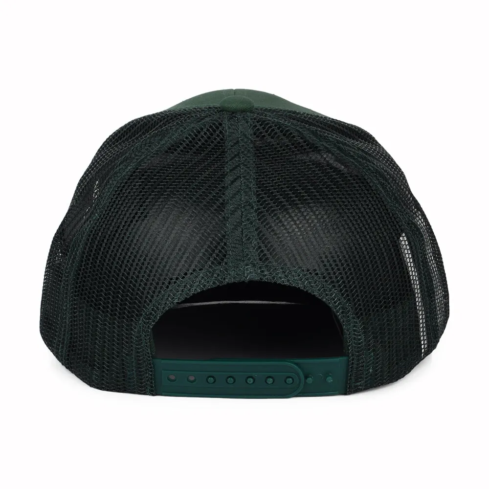 Brixton Hats Rival Stamp NetPlus MP Trucker Cap - Pine Green