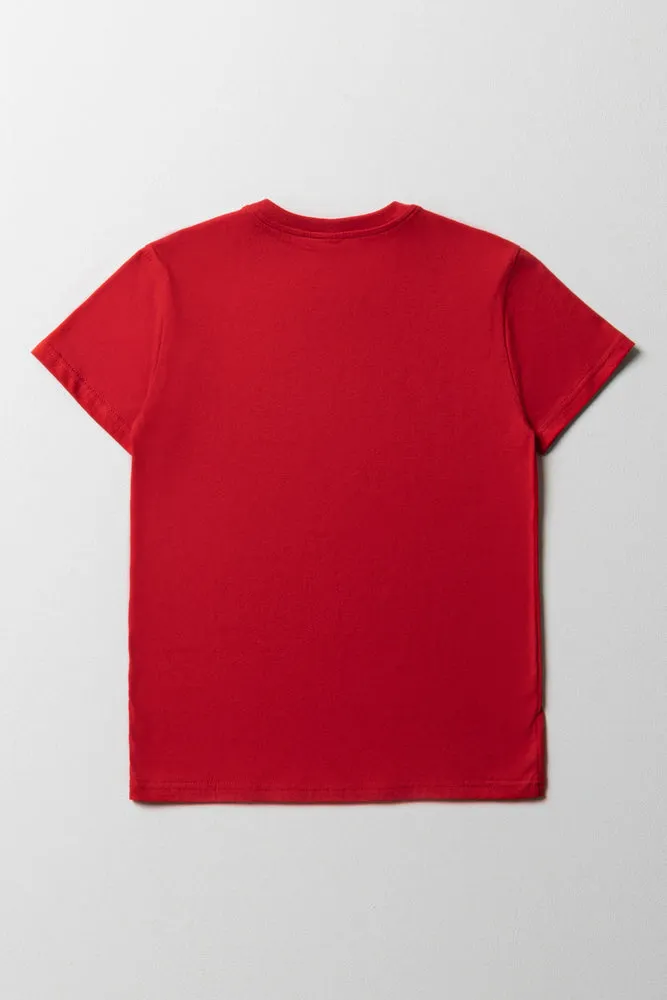 California Short Sleeve T-Shirt Red