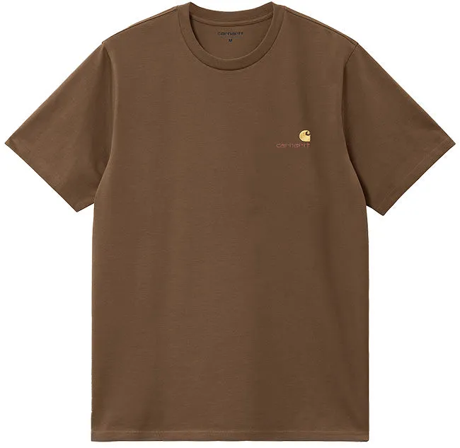 Carhartt WIP Mens American Script T Shirt Lumber