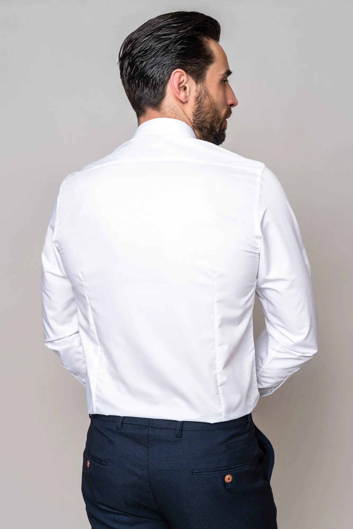 CARTER - White Long Sleeve Shirt