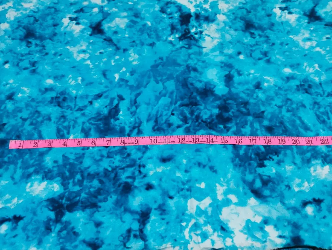 COTTON POPLIN TIE DYE BLUES 58&quot; Wide.