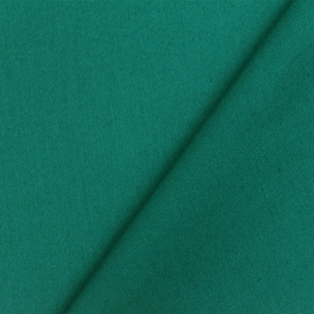 Fashion Green Solid Stretch Cotton Sateen Woven Fabric