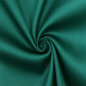 Fashion Green Solid Stretch Cotton Sateen Woven Fabric