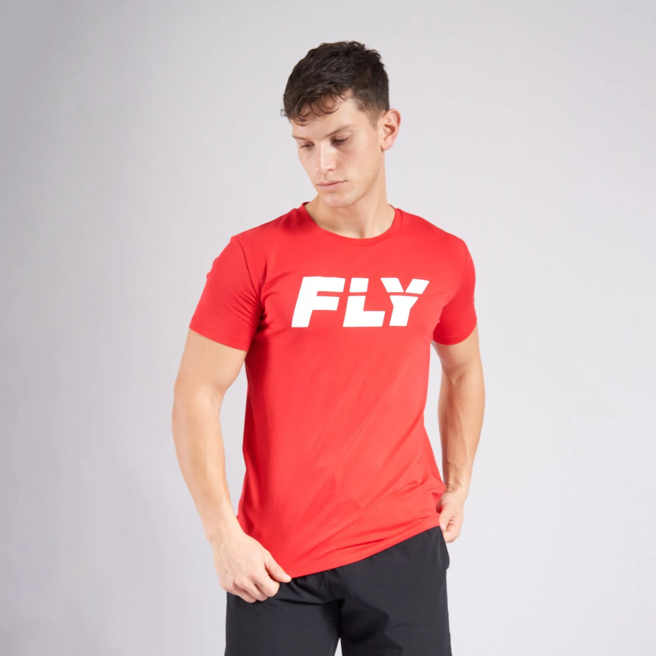 FLY BIG LOGO T - RED