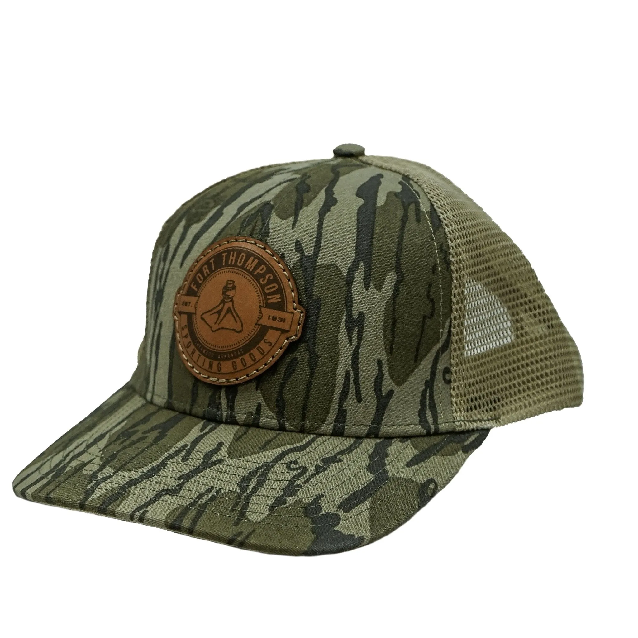 Fort Thompson Circle Leather Patch Trucker Hat