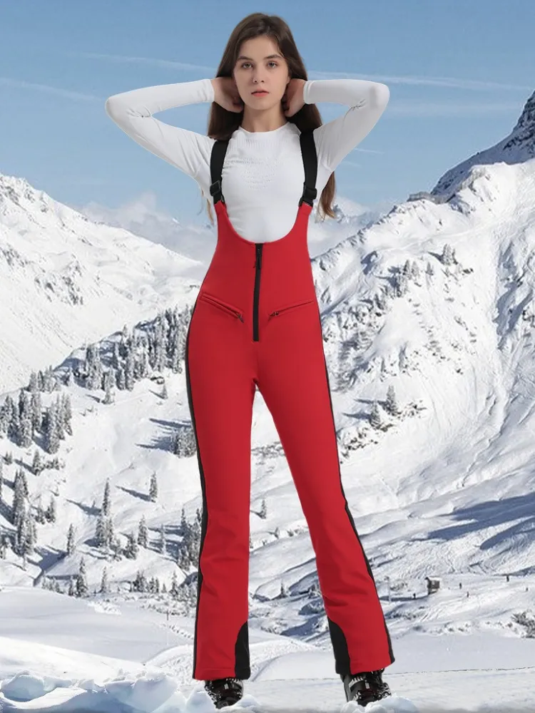 Gsou Snow Trendy Slim Fit Snow Bibs - Women's