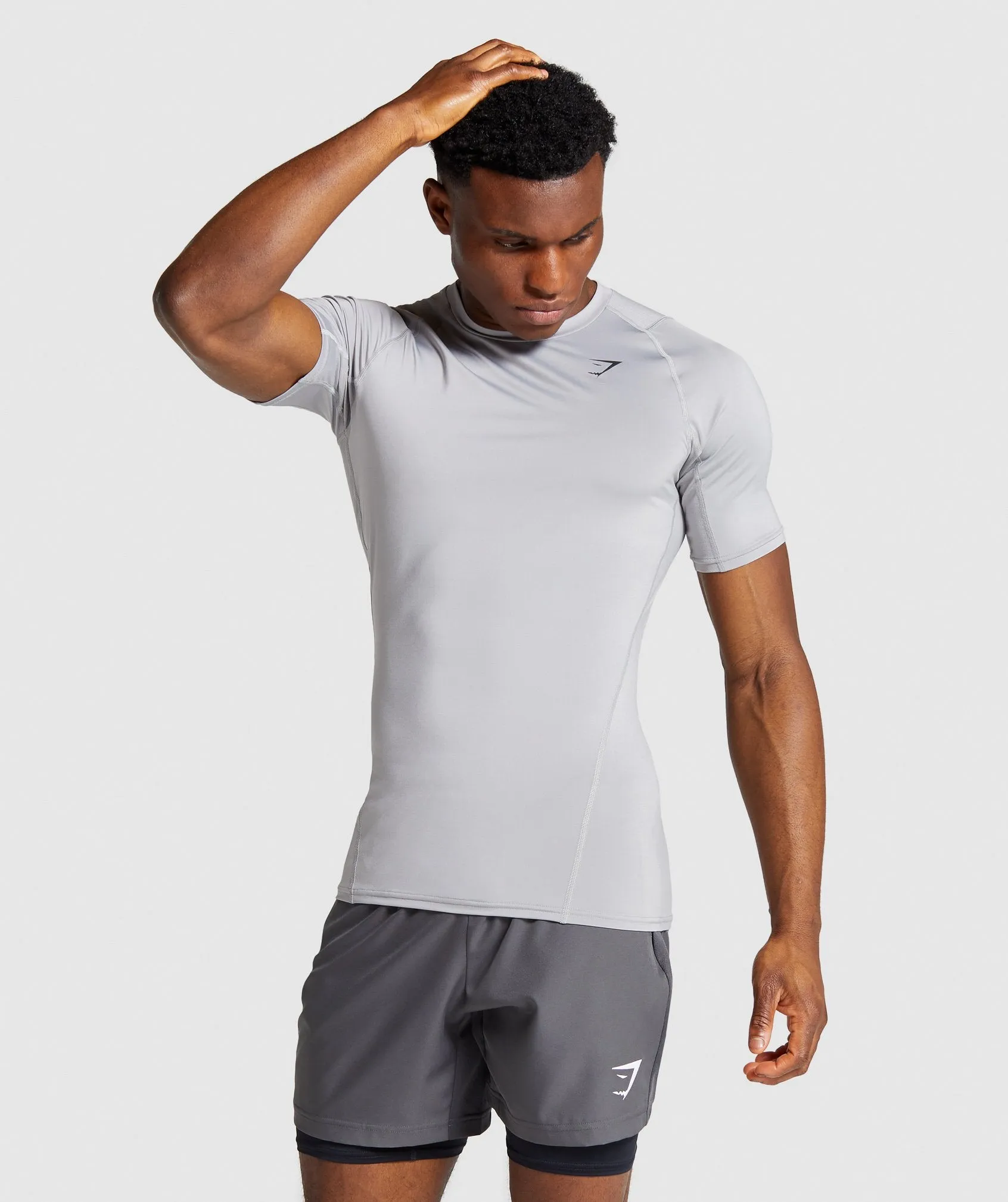 Gymshark Element Baselayer T-Shirt - Light Grey