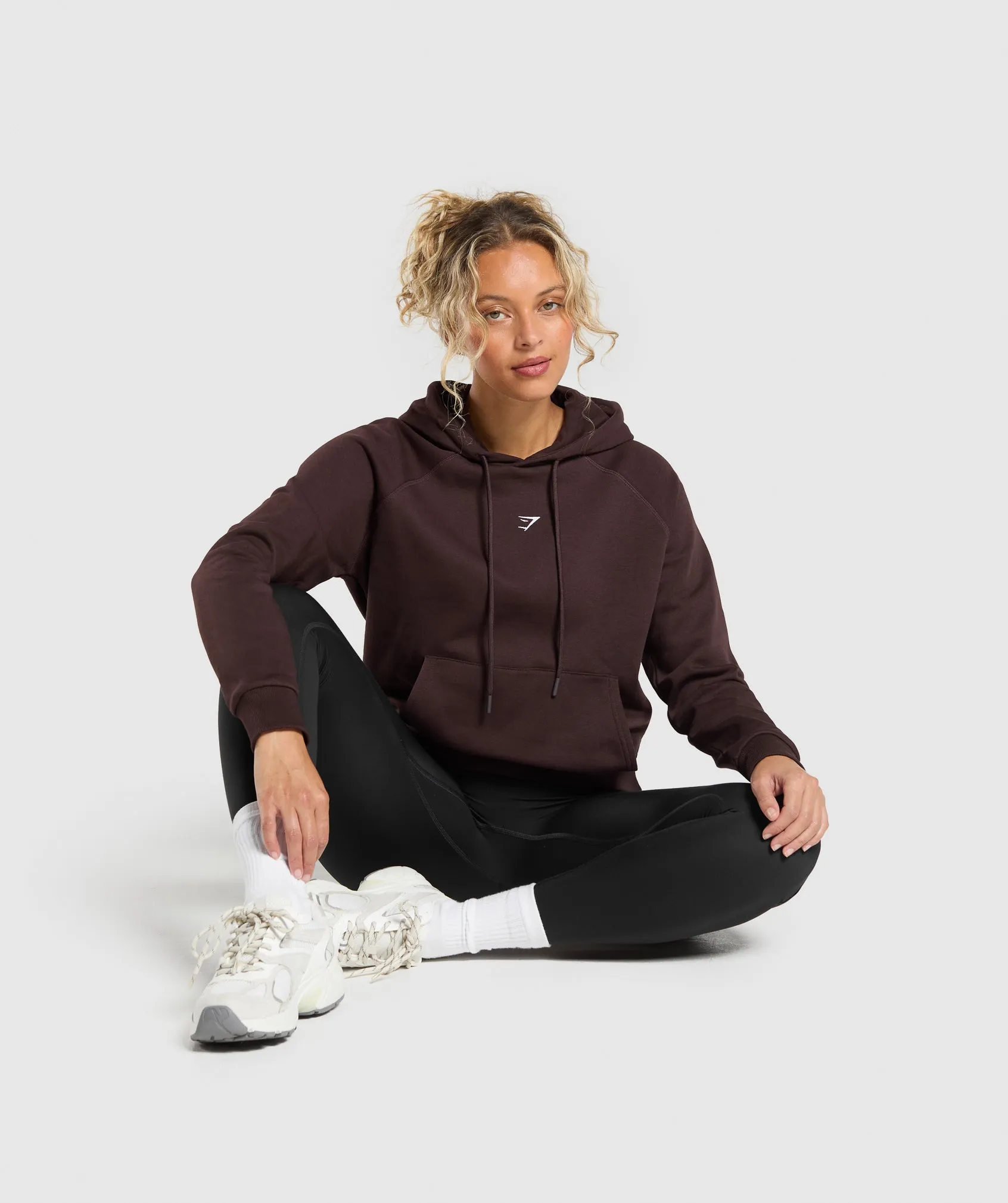 Gymshark Training Fleece Hoodie - Heritage Brown