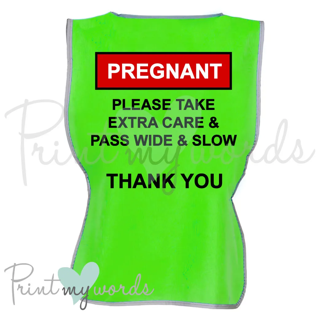 High Visibility Hi Vis Equestrian Vest Tabard Waistcoat Reflective Vest Tabard Waistcoat PREGNANT