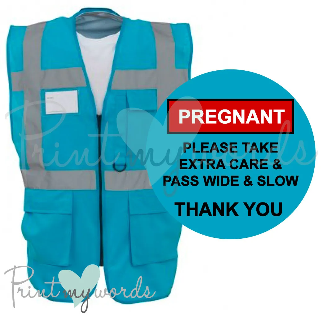 High Visibility Hi Vis Equestrian Vest Tabard Waistcoat Reflective Vest Tabard Waistcoat PREGNANT