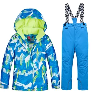 Hotian Kids Skiing Snowboarding Insulated Suits Windproof