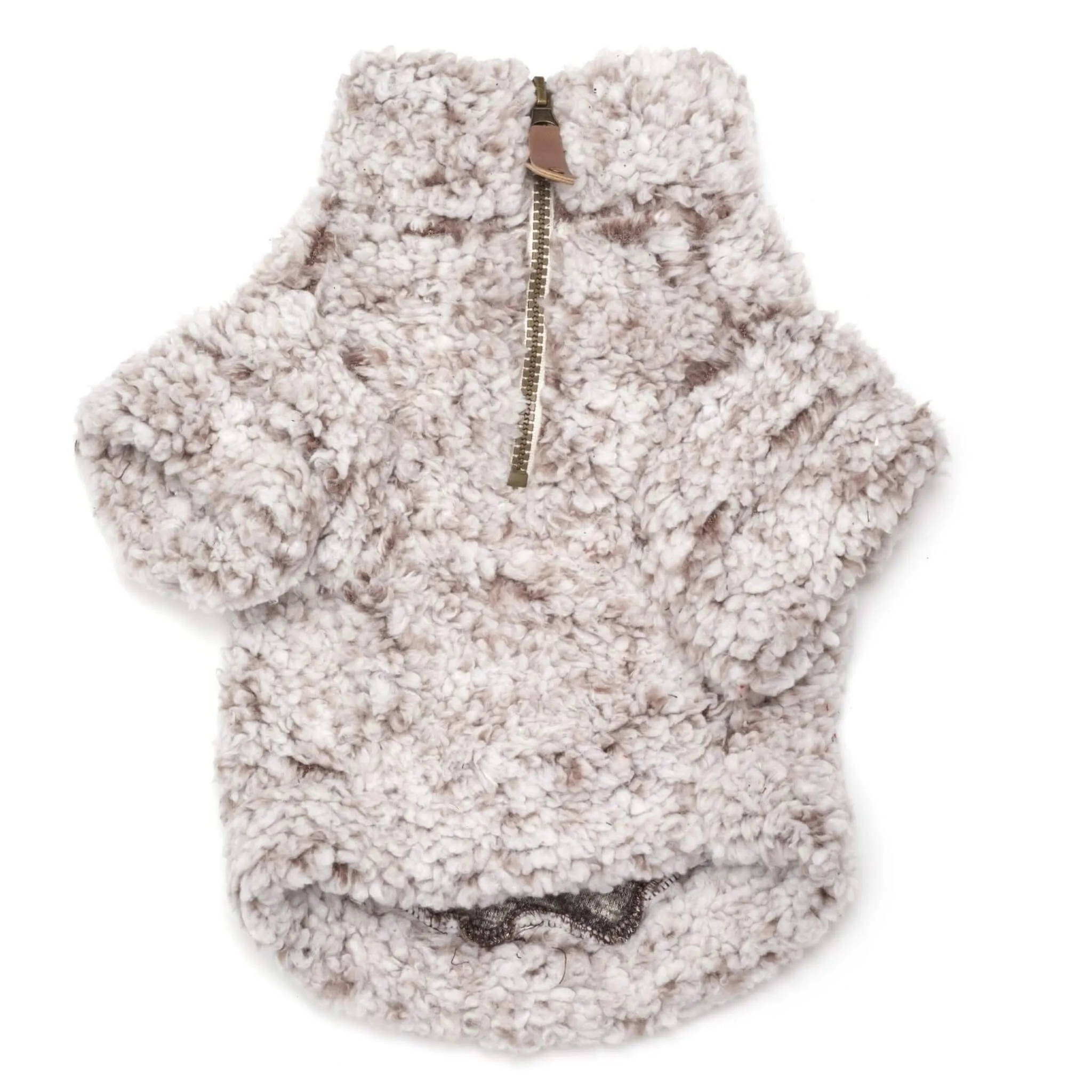 Ivory Wubbly Fleece Dog Pullover