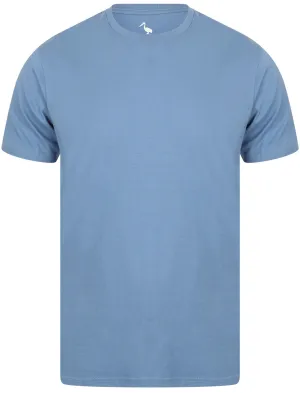 Kinsley Basic Cotton Crew Neck T-Shirt In Federal Blue - South Shore