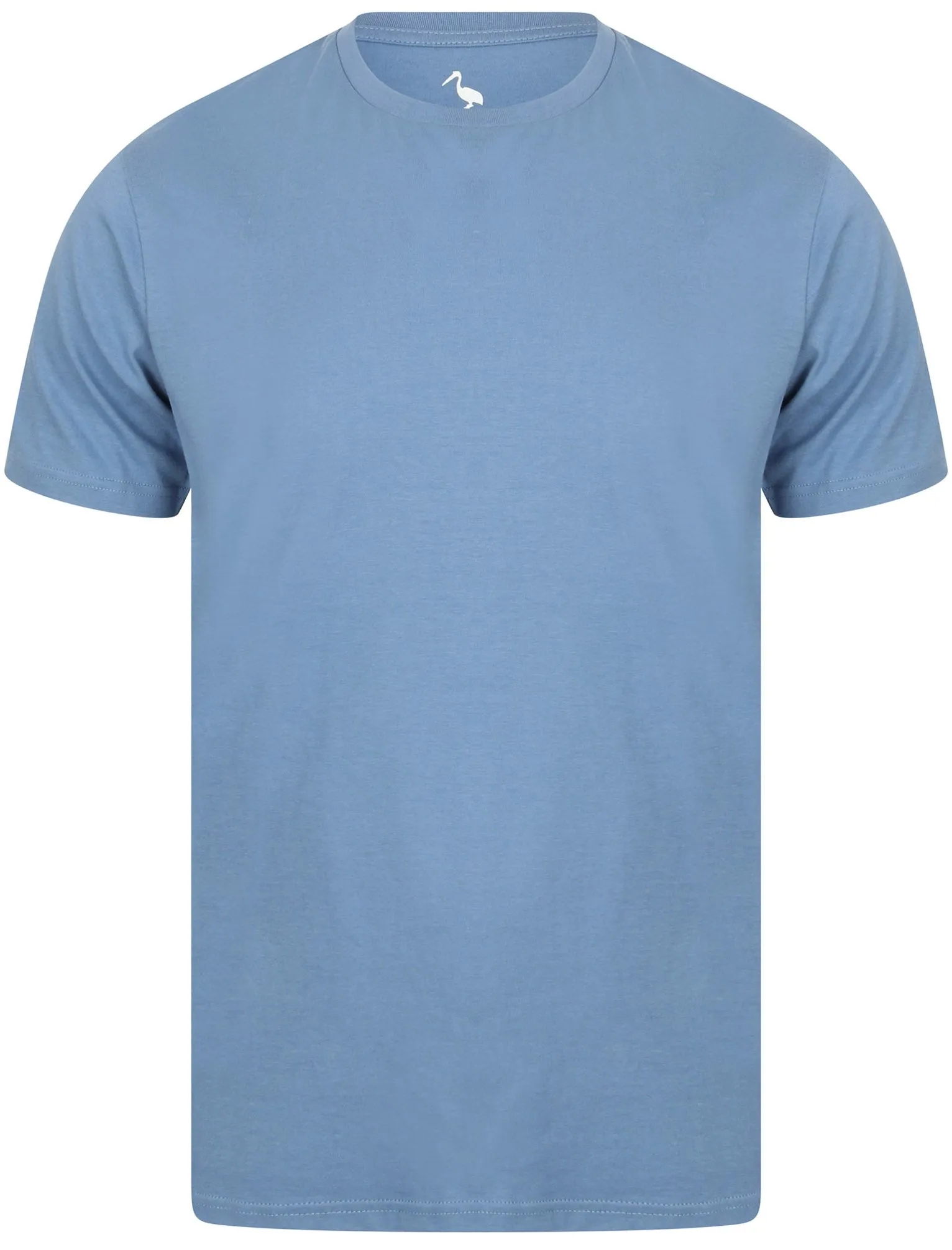 Kinsley Basic Cotton Crew Neck T-Shirt In Federal Blue - South Shore