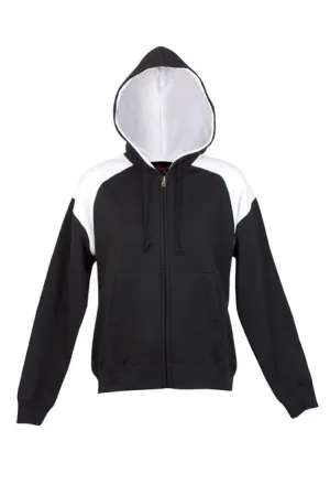 Ladies/Juniors Shoulder Contrast ZIP Hoodie - FZ33UN