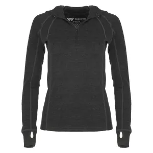 MERINO ZIP-UP HOODIE BASE LAYER - WOMEN'S