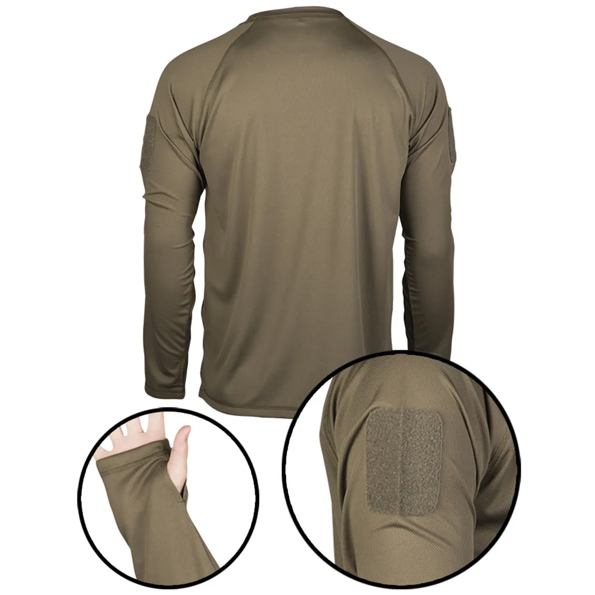 Mil-Tec Tactical Quick Dry Long Sleeve Shirt Olive