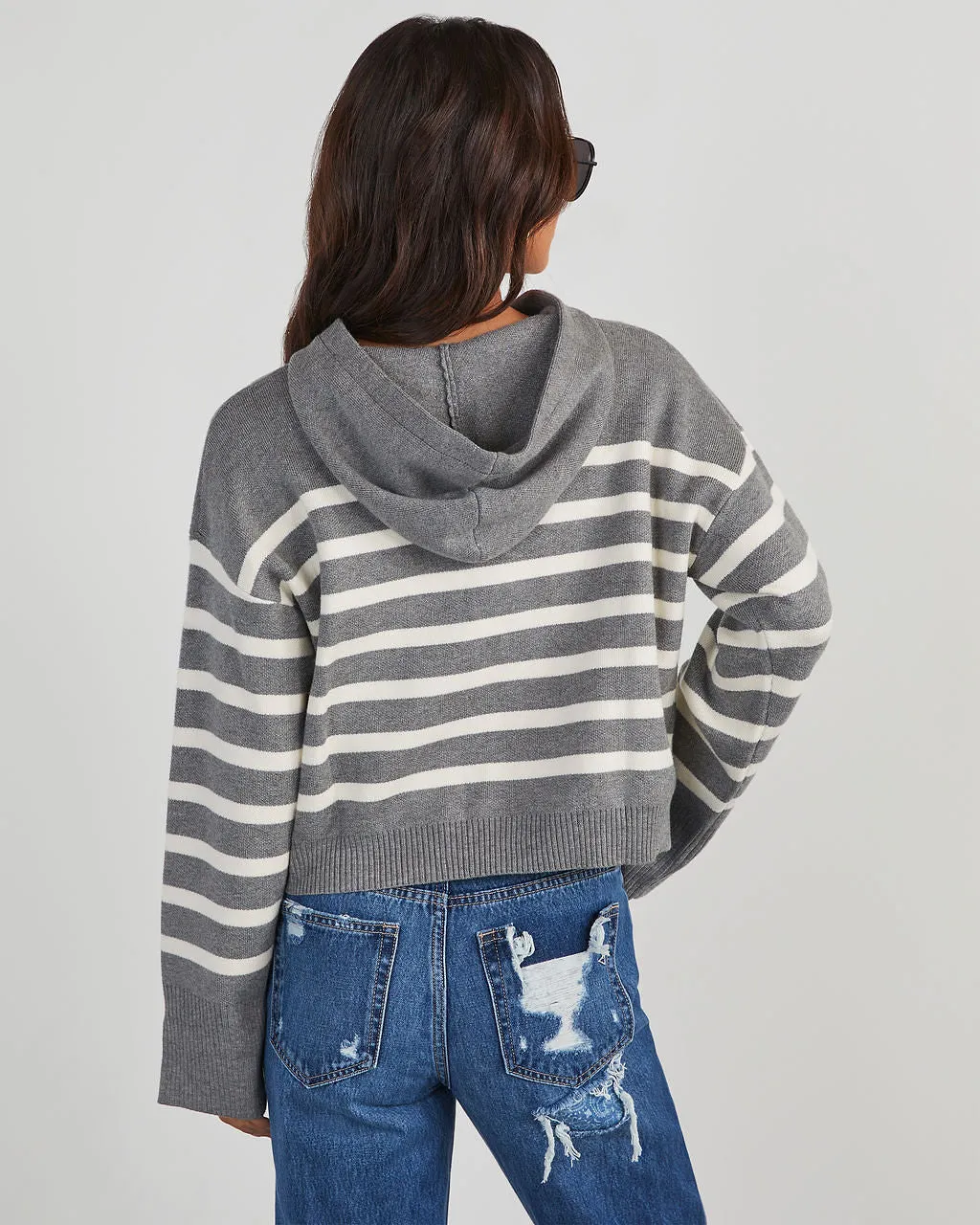 Milton Striped Hooded Sweater