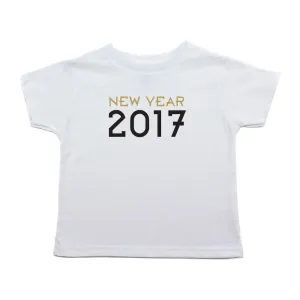 New Year 2017 100% Cotton Short Sleeve Toddler T-Shirt