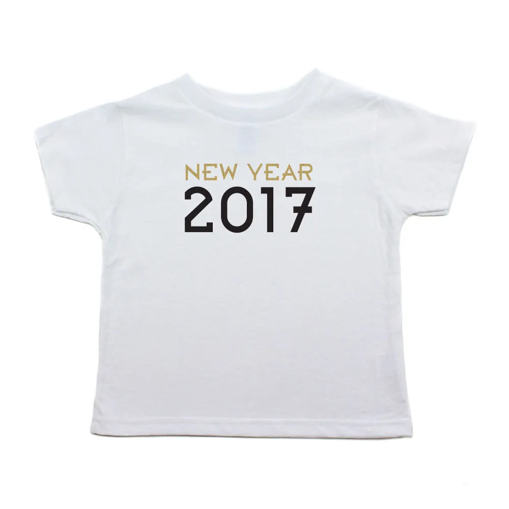 New Year 2017 100% Cotton Short Sleeve Toddler T-Shirt