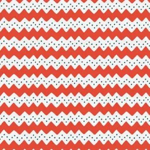 Nordic Knitting Ornamental - Red/White