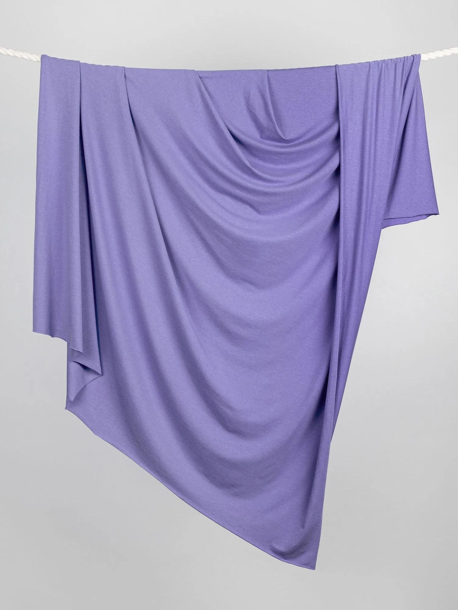 Organic Cotton   Tencel Stretch Knit Jersey - Lavender - Swatch