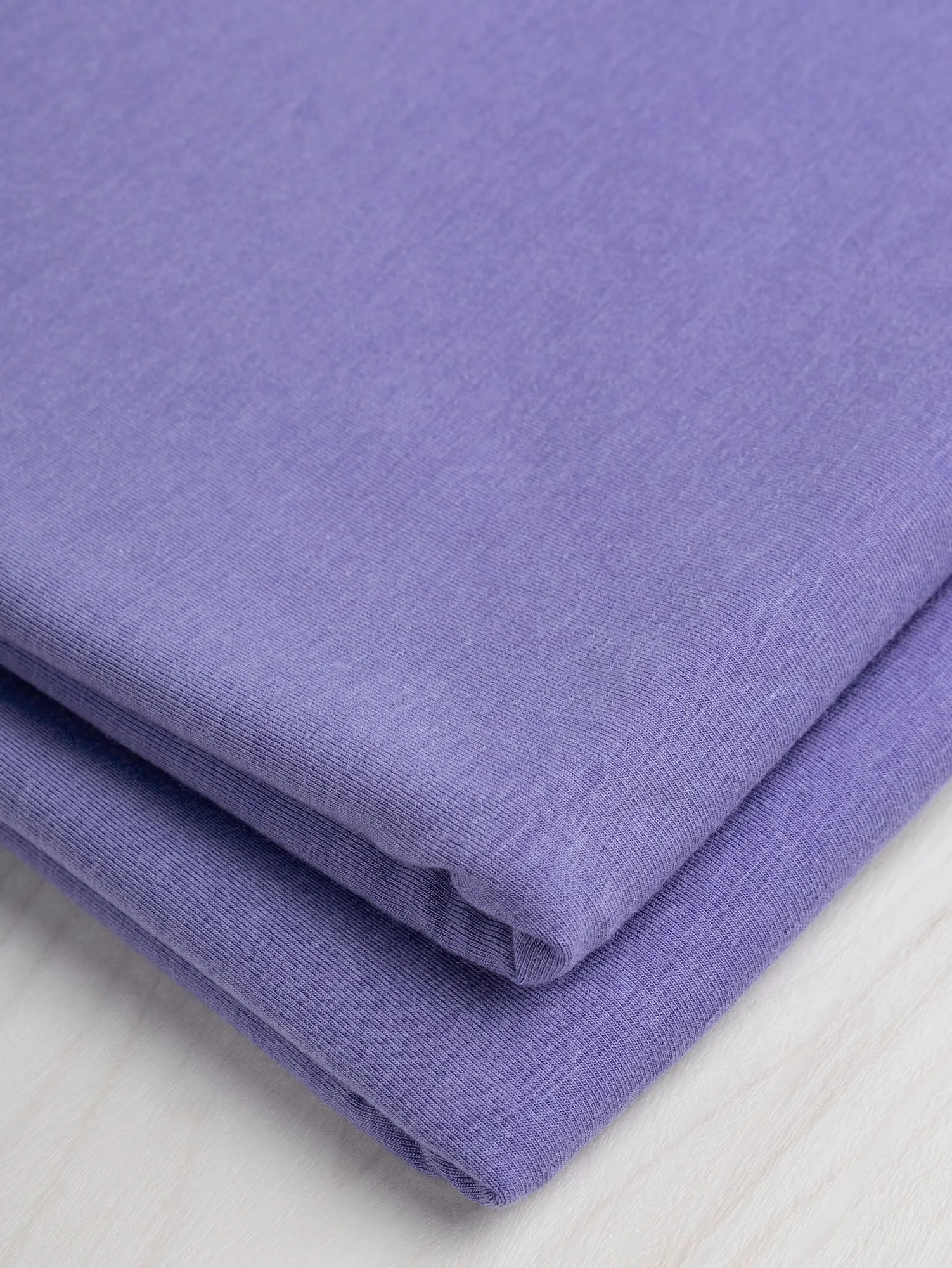 Organic Cotton   Tencel Stretch Knit Jersey - Lavender - Swatch