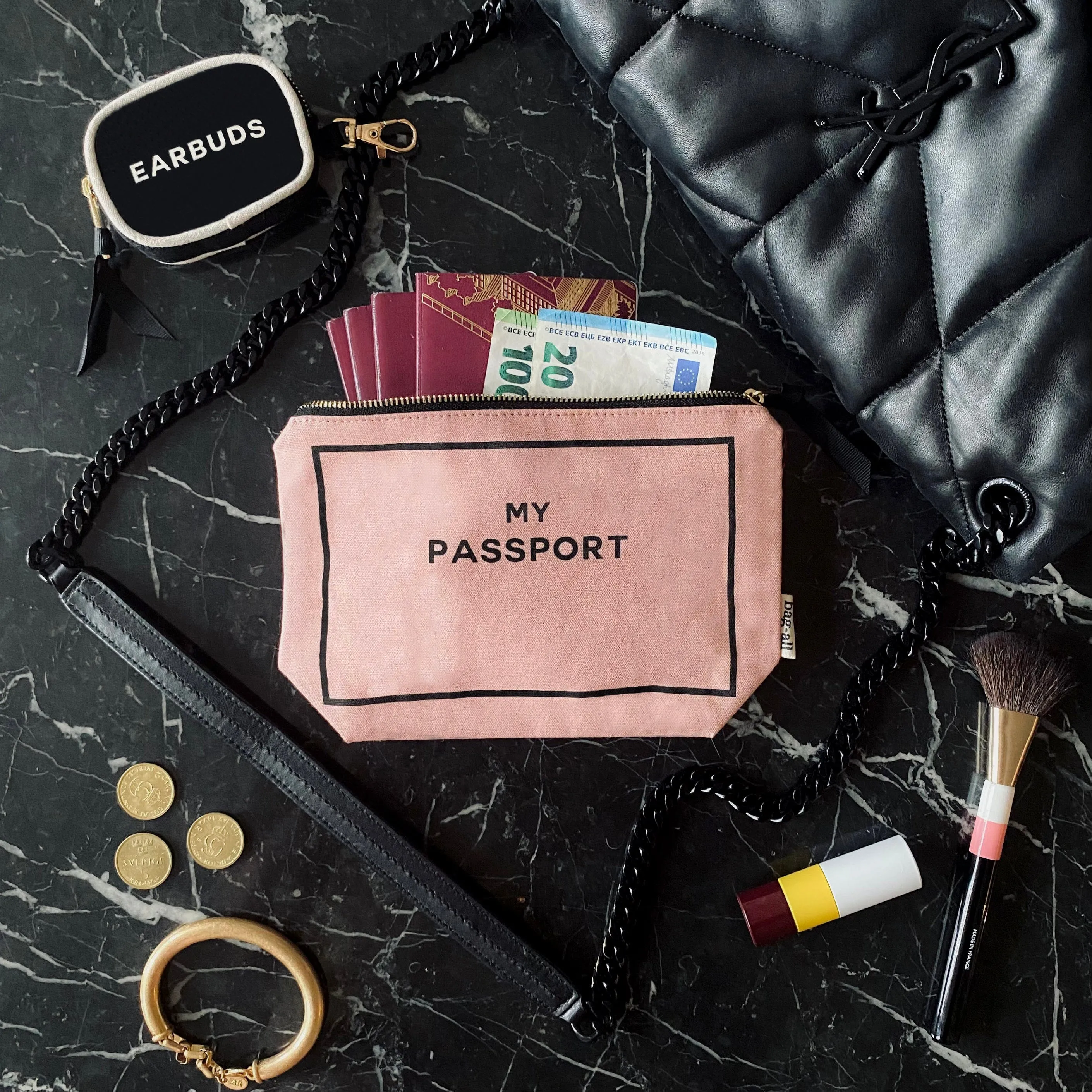 Passport Pouch, Pink/Blush