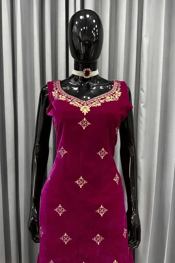 Pink Punjabi Sharara Suits For Wedding