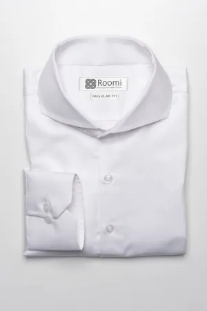 PURE WHITE STRETCH MEN,S SHIRT