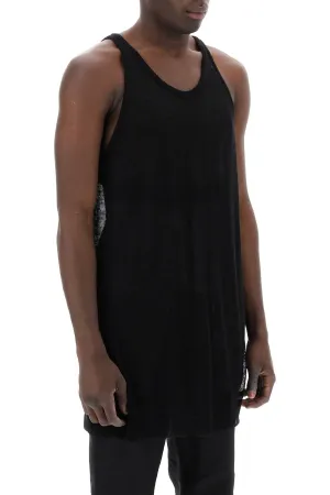 "knitted tank top with perforated