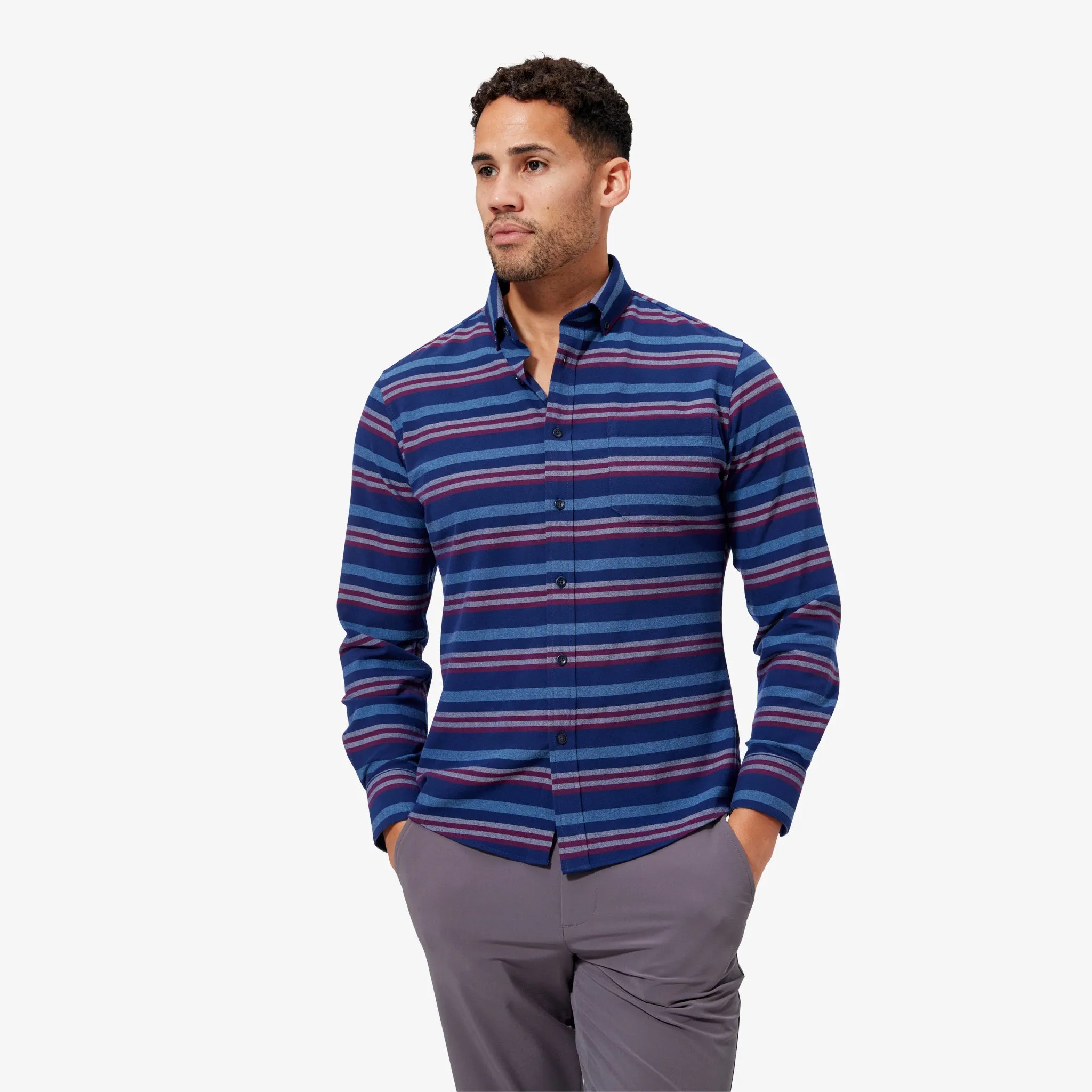 Red Blue Multi Horizontal Stripe