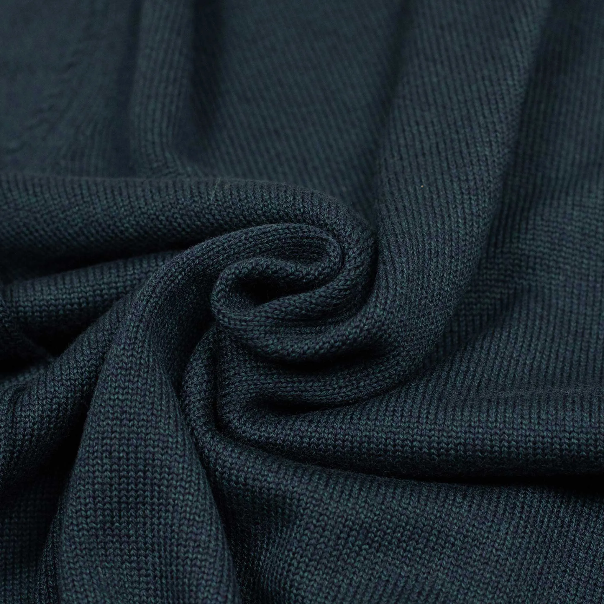 Rollneck sweater in petrol superfine merino wool (restock)