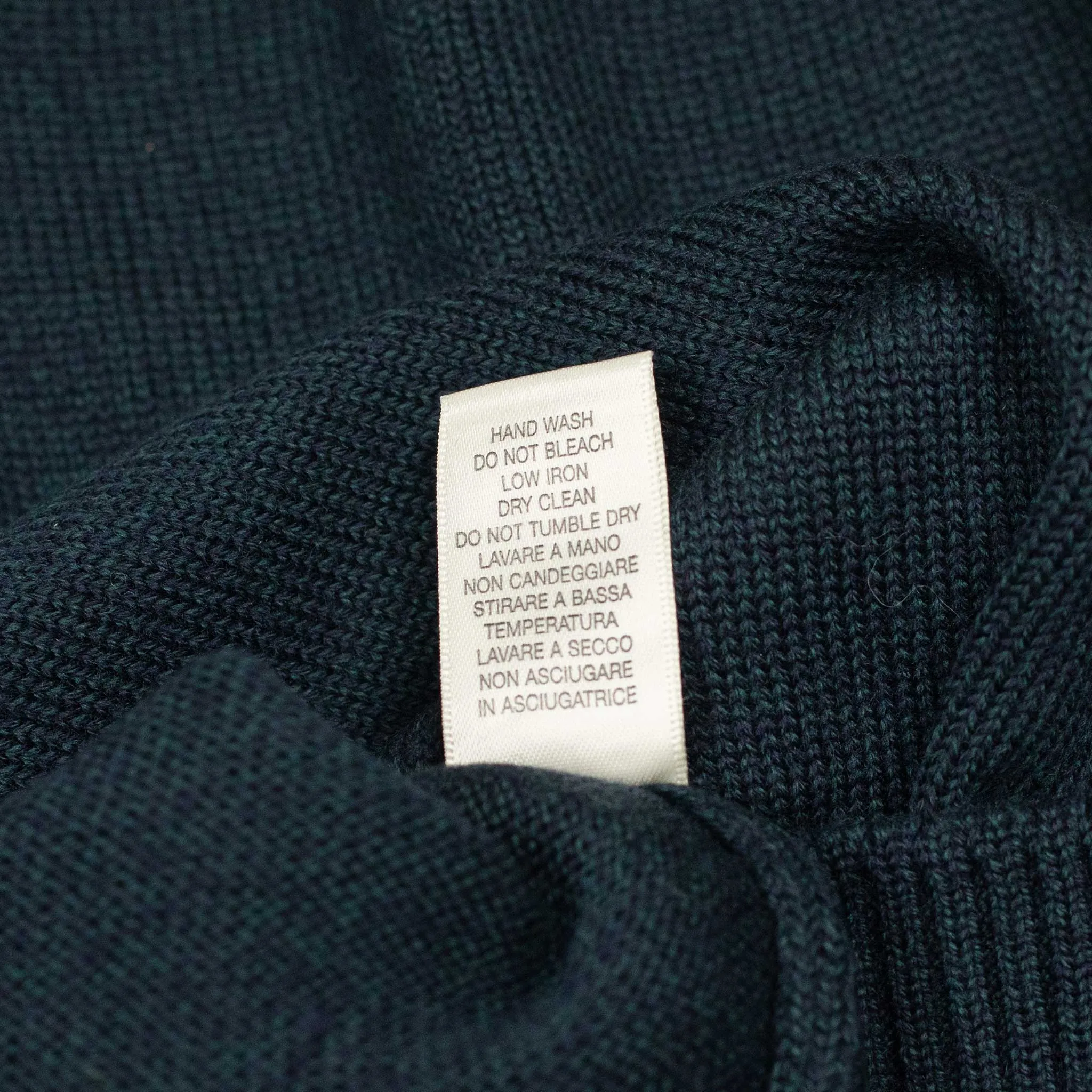 Rollneck sweater in petrol superfine merino wool (restock)