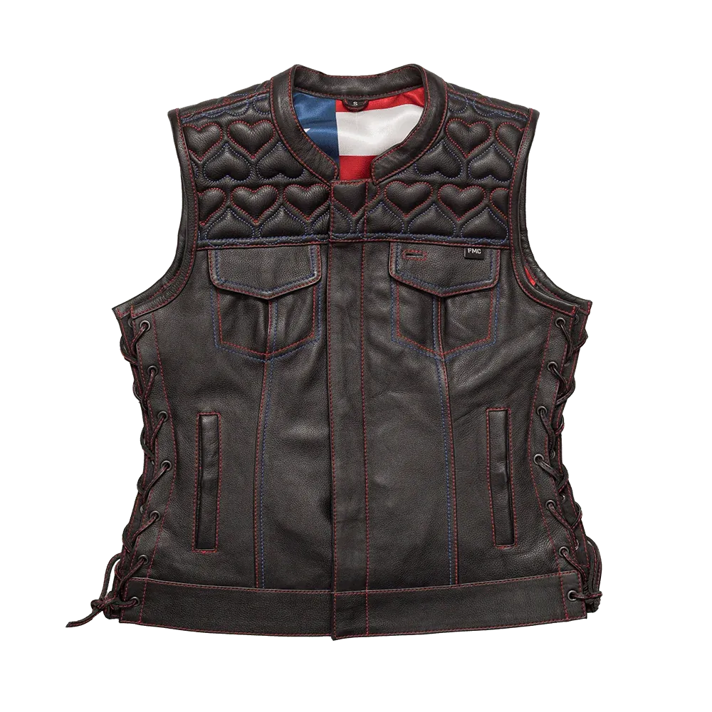 Rosie Women’s Motorcycle Leather Vest