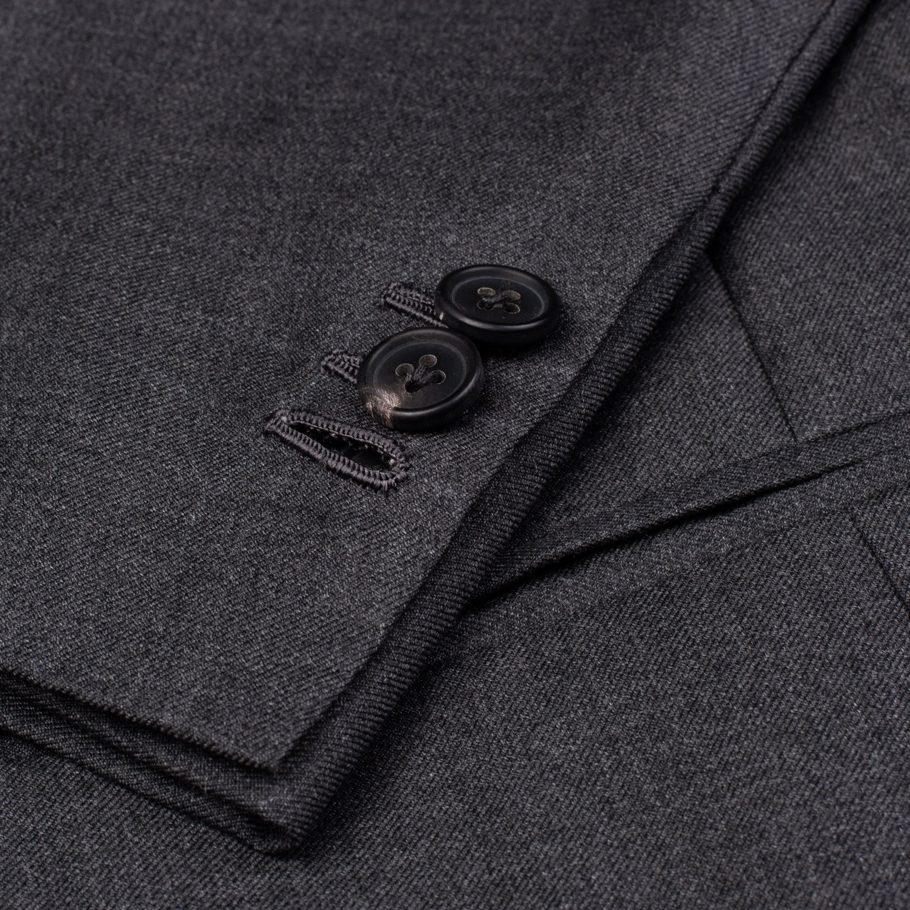 SARTORIA CHIAIA Bespoke Handmade Gray Wool Super 130's Jacket 50 NEW US 40