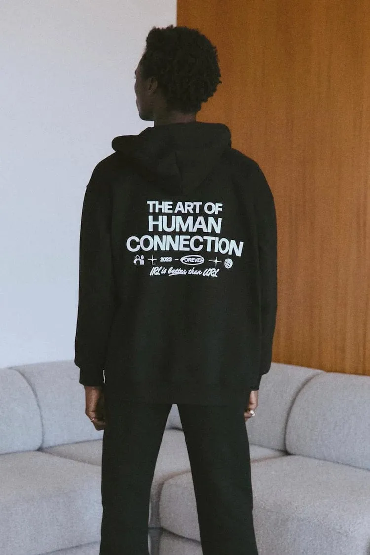 The Mayfair Group - "Human Connection" Zip Up Hoodie - Fleece Cotton Polyester