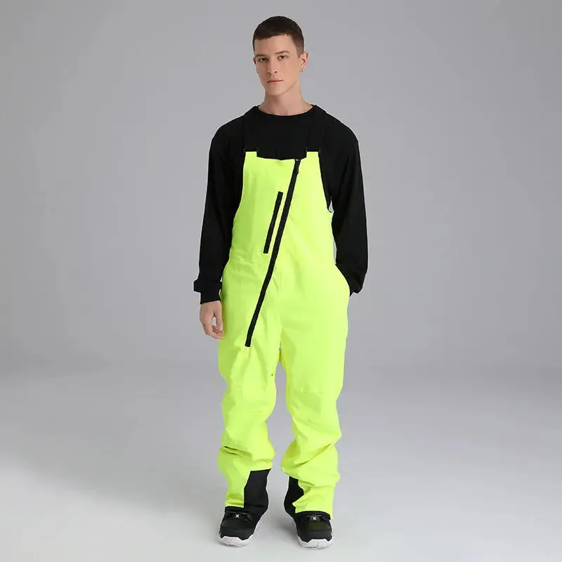 Unisex One-piece Ski Snow Insulated Bibs Pants