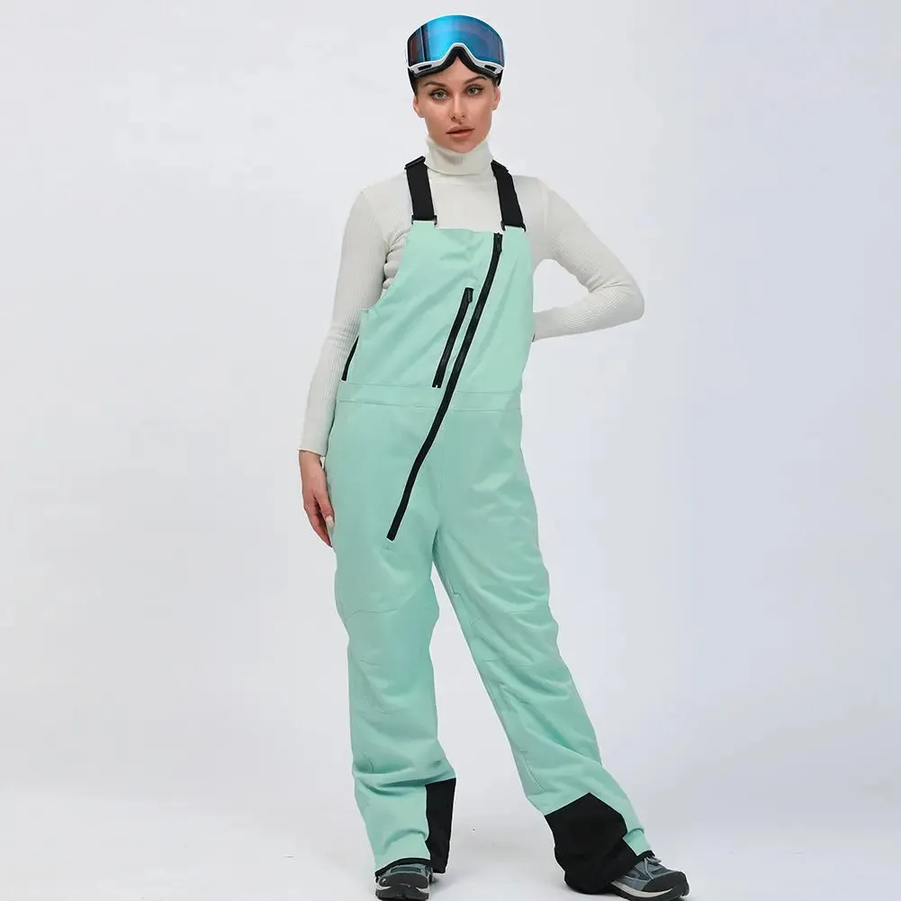 Unisex One-piece Ski Snow Insulated Bibs Pants