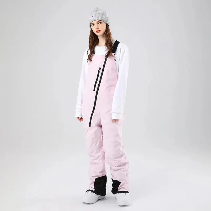 Unisex One-piece Ski Snow Insulated Bibs Pants