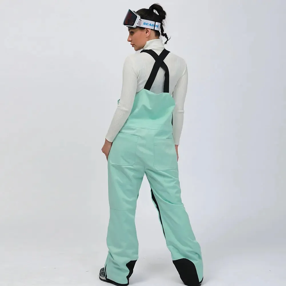 Unisex One-piece Ski Snow Insulated Bibs Pants